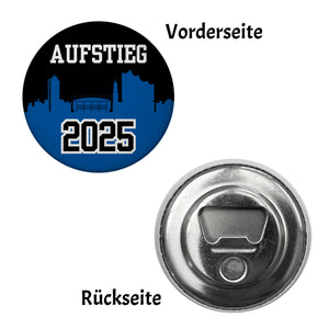 Hamburg Skyline Aufstieg 2025 Magnet für Fußballfans