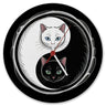 Katzen Yin und Yang Wanduhr für Katzenliebhaber