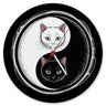 Katzen Yin und Yang Wanduhr für Katzenliebhaber
