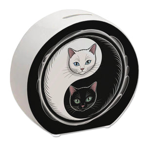 Katzen Yin und Yang Spardose für Katzenliebhaber