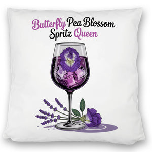 Butterfly Pea Blossom Spritz Queen Kissen
