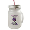 Butterfly Pea Blossom Spritz Queen Trinkglas mit Bambusdeckel