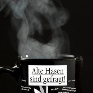Alte Hasen sind gefragt! Tasse