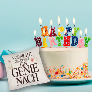 Vorsicht Genie am Werk Kissen