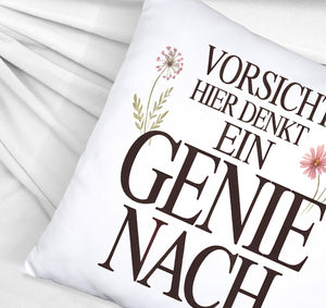 Vorsicht Genie am Werk Kissen