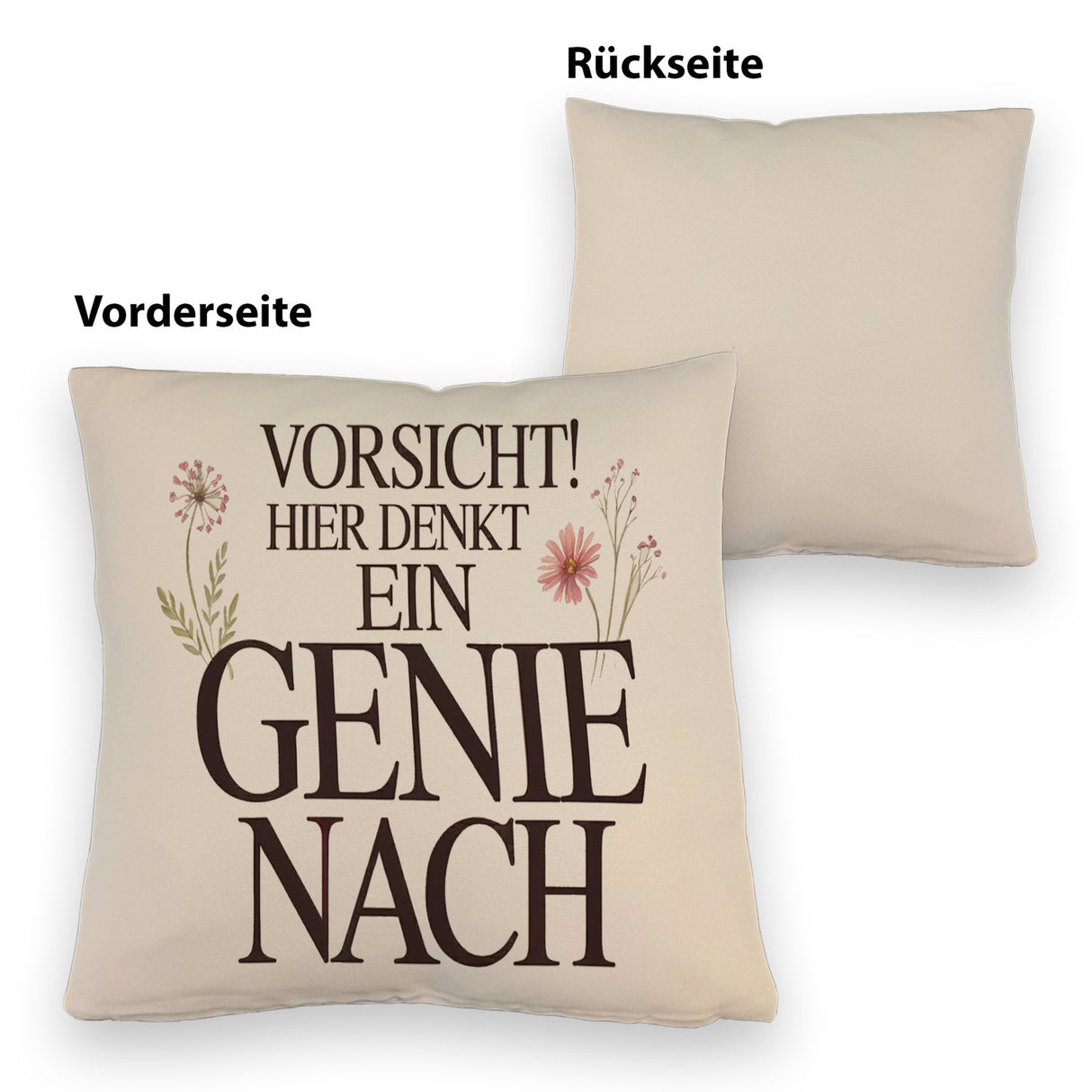 Vorsicht Genie am Werk Kissen
