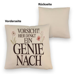 Vorsicht Genie am Werk Kissen
