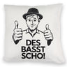 Mann mit Daumen hoch Des basst scho Kissen