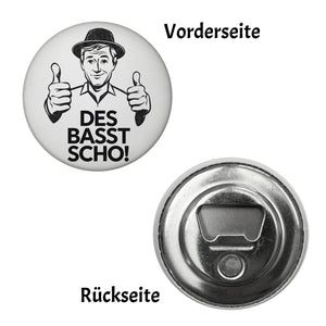 Mann mit Daumen hoch Des basst scho Magnet