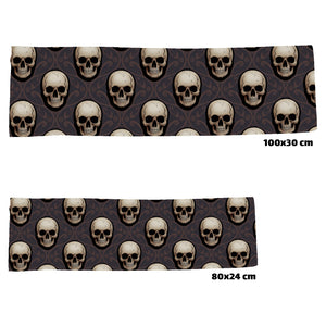 Totenkopf Muster Eishandtuch für Gothics