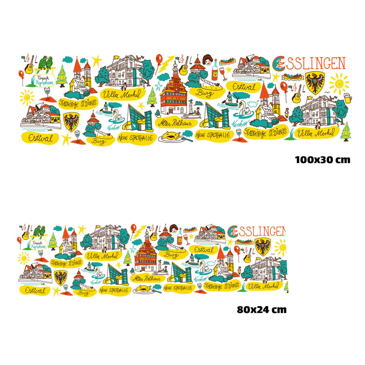 Esslingen Wimmelbild Eishandtuch