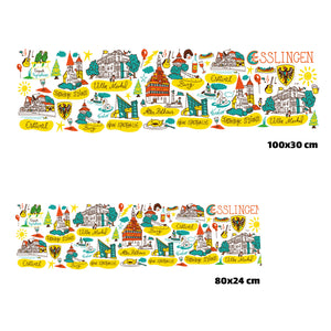 Esslingen Wimmelbild Eishandtuch