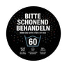 Wäschepflegeetikett Magnet bitte schonend behandeln wird 60