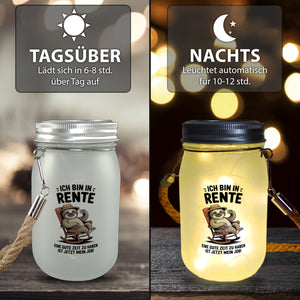 Faultier Ruhestand Solarlicht für Rentner