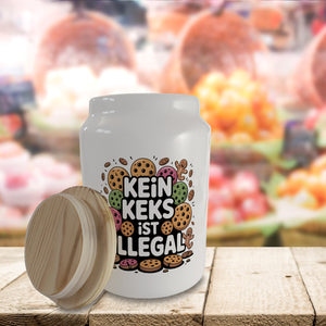 Lebkuchenmännchen Kein Keks ist illegal Keksdose