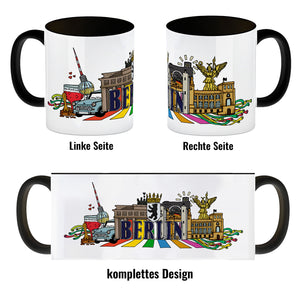 Berlin Wimmelgrafik Kaffeebecher