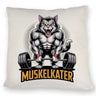 Muskulöse Katze MUSKELKATER Kissen für Fitness-Fans