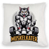Muskulöse Katze MUSKELKATER Kissen für Fitness-Fans