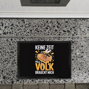 Biene Honigwabe Fußmatte in 35x50 cm für Imker - Keine Zeit