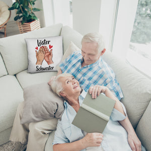 Läster Schwester Kissen für die beste Freundin