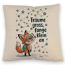 Fuchs mit Rucksack - Träume gross Kissen