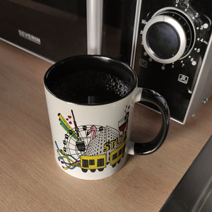 Wimmelgrafik Stuttgart Kaffeebecher