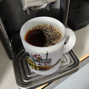 Wimmelgrafik Stuttgart Kaffeebecher
