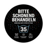 Wäschepflegeetikett Magnet bitte schonend behandeln wird 35