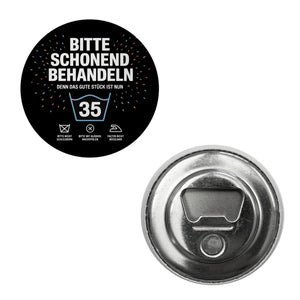 Wäschepflegeetikett Magnet bitte schonend behandeln wird 35