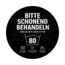 Wäschepflegeetikett Magnet bitte schonend behandeln wird 80