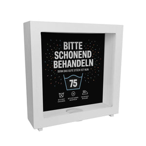 Wäschepflegeetikett Magnet bitte schonend behandeln wird 75 Spardose