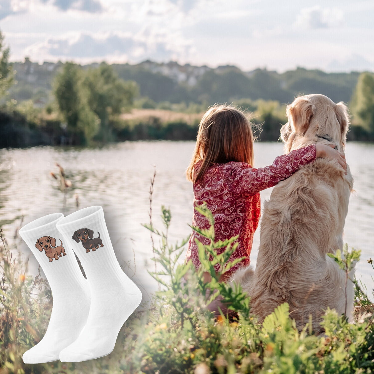 epicsocks Dackelliebe Socken in 37-41 im 6er Set in Geschenkdose im 6er Set in Geschenkbox