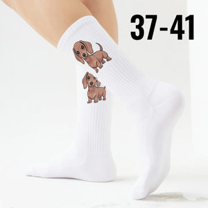 epicsocks Dackelliebe Beiger Dackel Socken in 37-41 im Paar