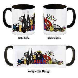 Wimmelgrafik Köln Kaffeebecher