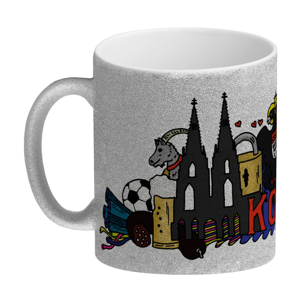 Wimmelgrafik Köln Kaffeebecher