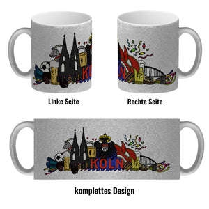 Wimmelgrafik Köln Kaffeebecher