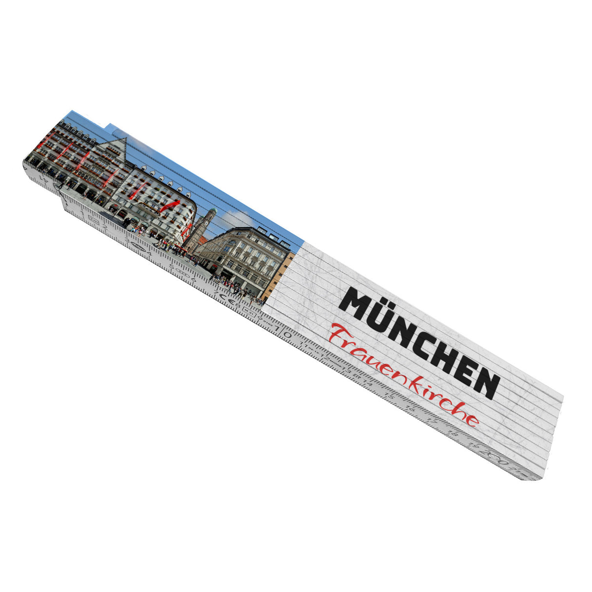 streetline München Frauenkirche Meterstab aus Holz