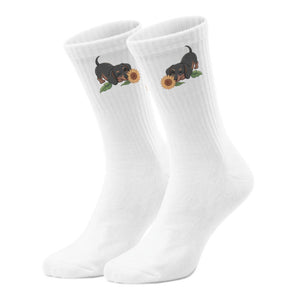 epicsocks Dackel Dreams Sonnenblume Socken in 37-41 im Paar