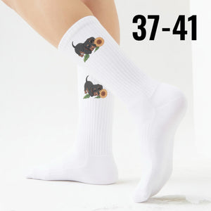epicsocks Dackel Dreams Sonnenblume Socken in 37-41 im Paar