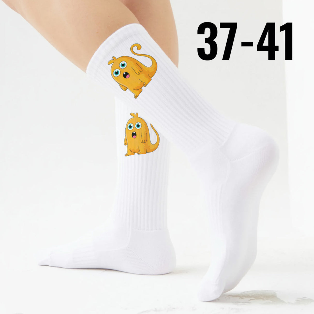 epicsocks Knuddelmonster Gelbes Monster Socken in 37-41 im Paar