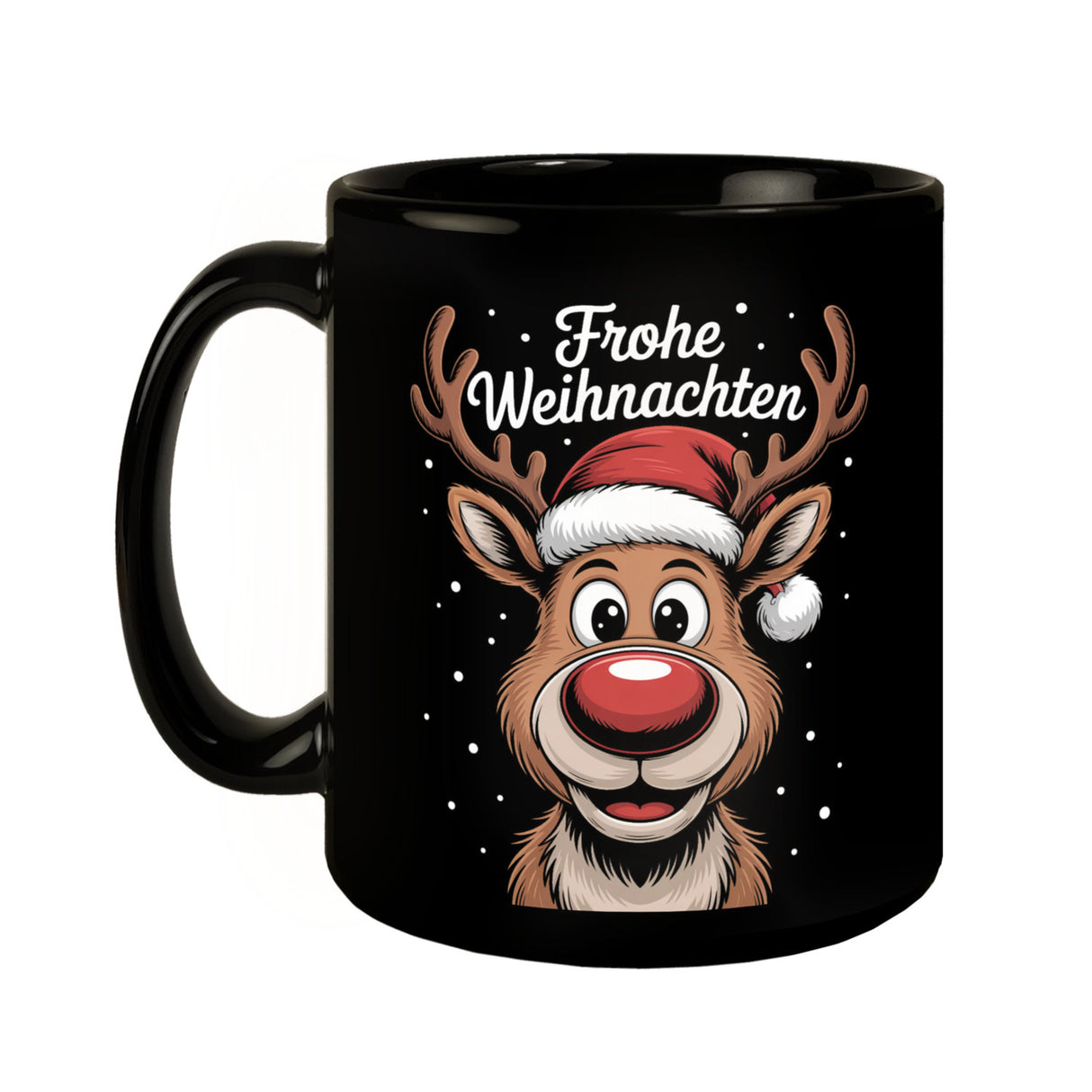 Rentier Nase Frohe Weihnachten Souvenir Kaffeebecher