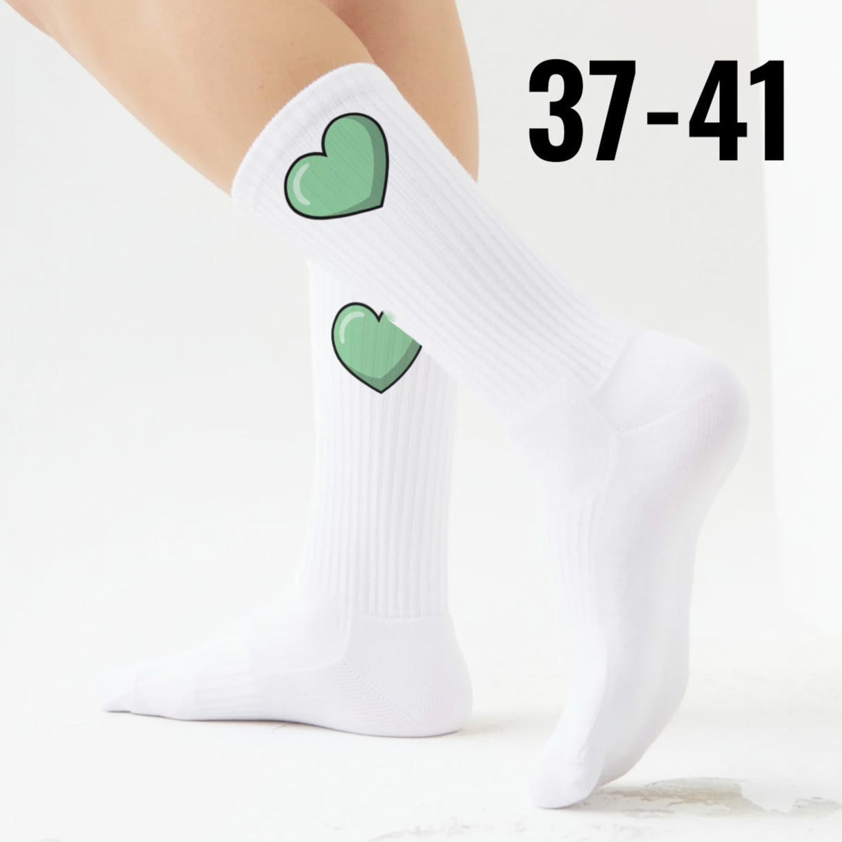 epicsocks Herzensmensch Grünes Herz Socken in 37-41 im Paar