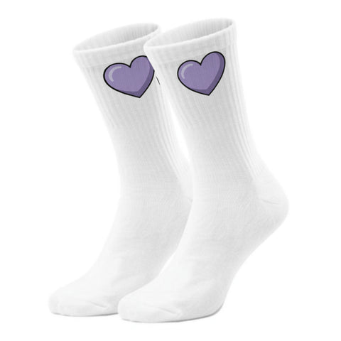 epicsocks Herzensmensch Lila Herz Socken in 37-41 im Paar