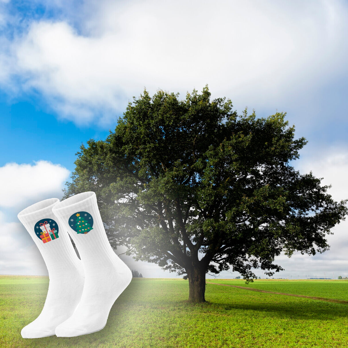 epicsocks Weihnachtsfreude Unter dem Baum Socken in 37-41 im Paar