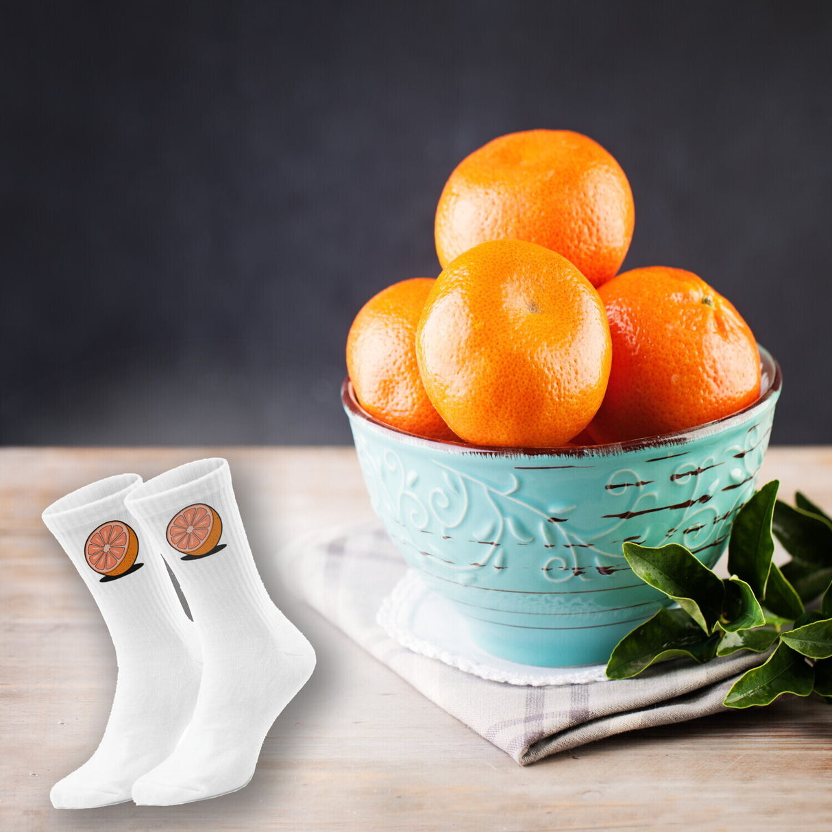 epicsocks Citrus Splash Mandarine Socken in 37-41 im Paar