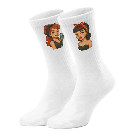 epicsocks Retro Vibes Rock’n’Roll Girls Socken in 37-41 im Paar