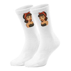 epicsocks Retro Vibes Schwarz Bandana Socken in 37-41 im Paar