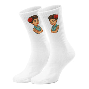 epicsocks Retro Vibes Rote Blume Socken in 37-41 im Paar