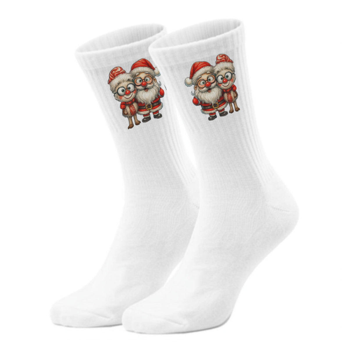 epicsocks Weihnachtsfreude Santa & Rentier Socken in 37-41 im Paar