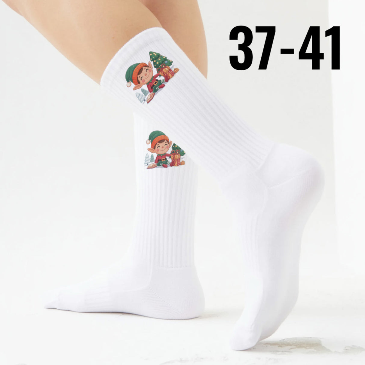 epicsocks Elf Joy Geschenk Vorfreude Socken in 37-41 im Paar
